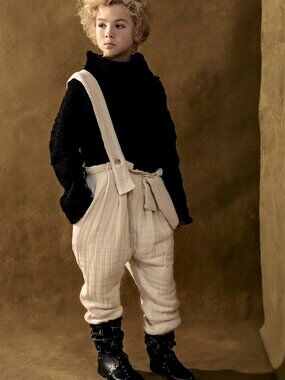 NWOT Avant Garde Little Creative Factory Unisex Trousers w/ Suspenders